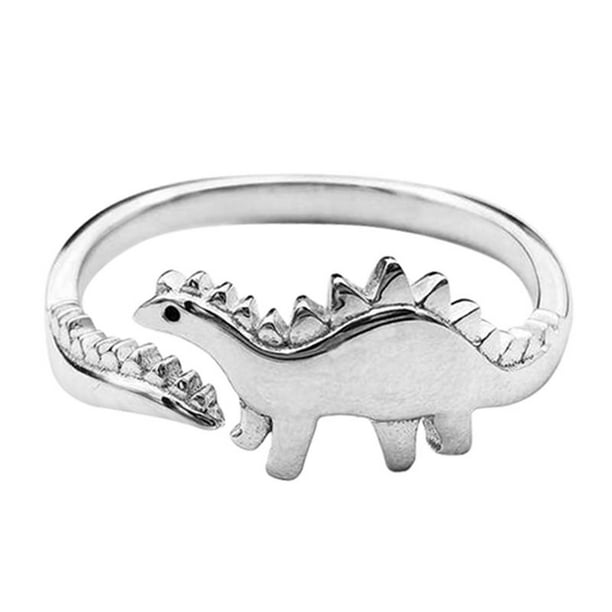 Fashion Cute Animal Dinosaur Open Ring Women Adjustable Wedding Jewelry Gift New